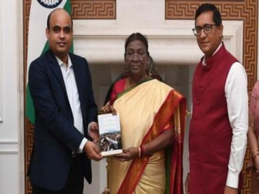 President Murmu receives copy of book titled 'Igniting Collective Goodness: Mann ki Baat@100’