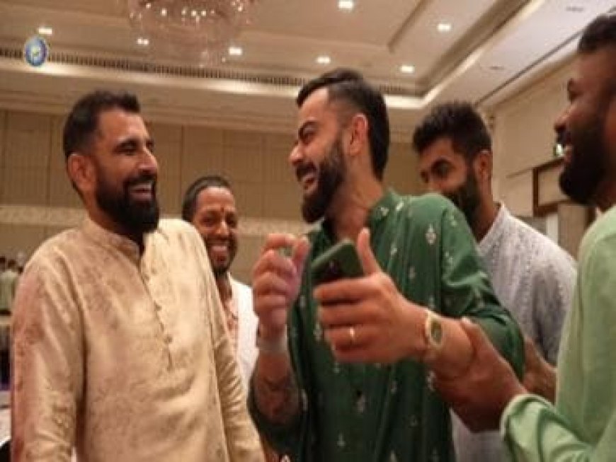 Team India players celebrate Diwali with family ahead of Netherlands match; WATCH