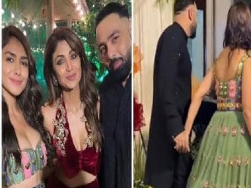 Rapper Badshah and actress Mrunal Thakur spark dating rumours at Shilpa Shetty's Diwali bash, netizens react