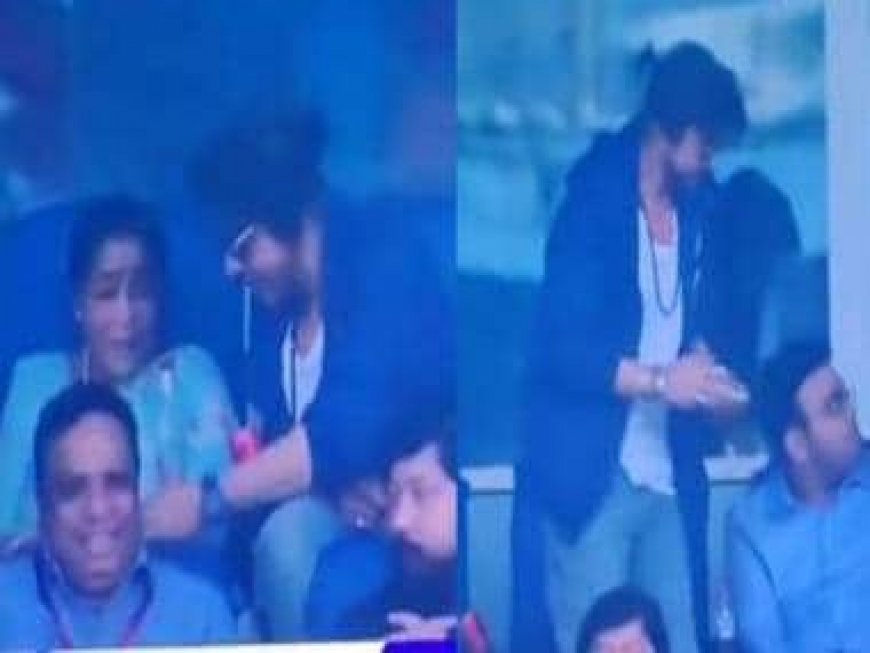 ICC World Cup 2023 Final: Shah Rukh Khan's helping hand to singer Asha Bhosle wins hearts, video goes viral