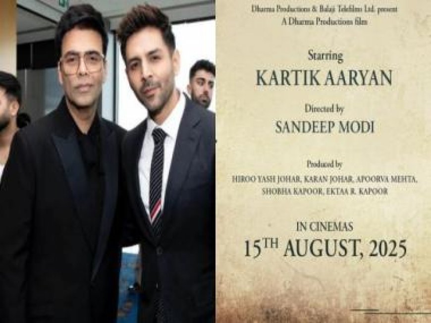 Karan Johar announces maiden collaboration with Kartik Aaryan on actor's 33rd birthday after a fallout during Dostana 2