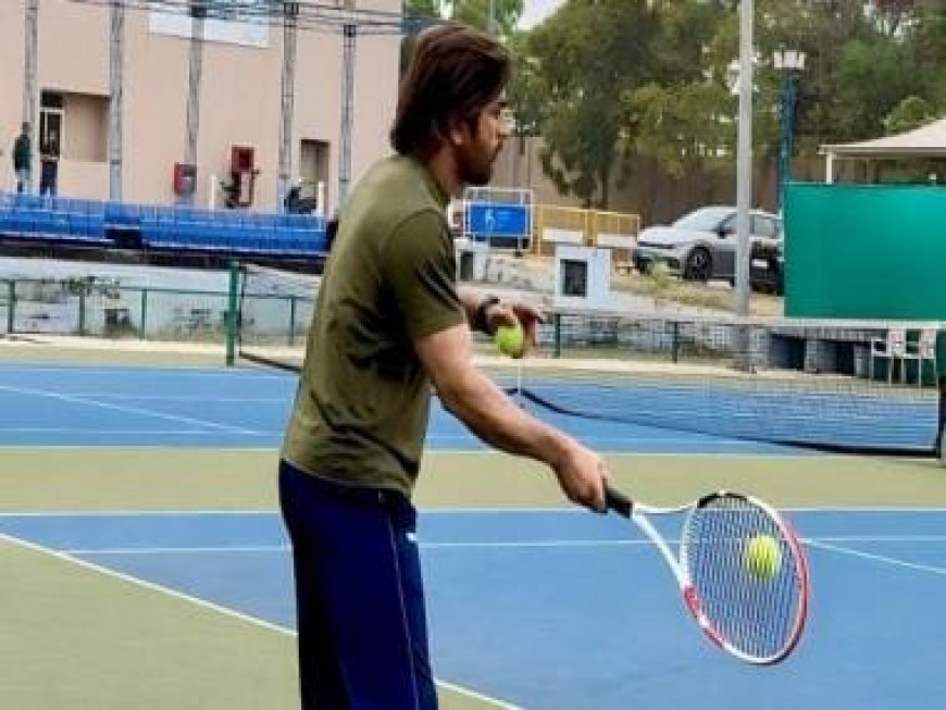 MS Dhoni shows off tennis skills in new viral videos - Watch