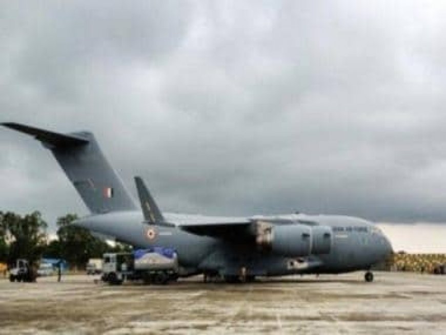 IAF's C-17 aircraft successfully airdrops heavy platform in a military zone