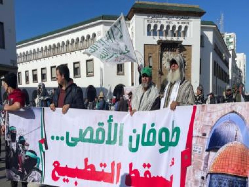 Morocco: Protesters condemn attack on Gaza, demand halt to ties with Israel