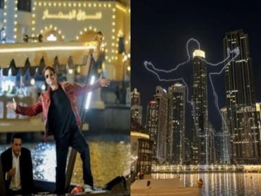 Ahead of Shah Rukh Khan's Dunki release, drone show lights up Dubai with his signature pose