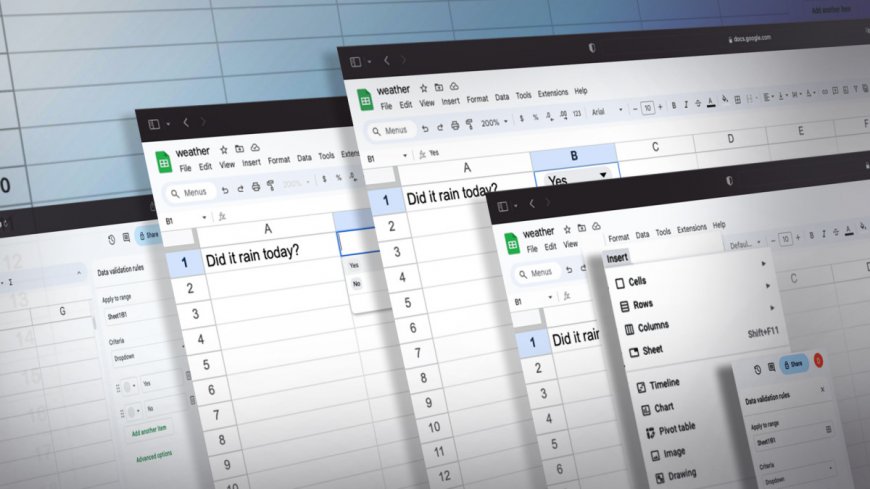 How to create an in-cell dropdown list on Google Sheets