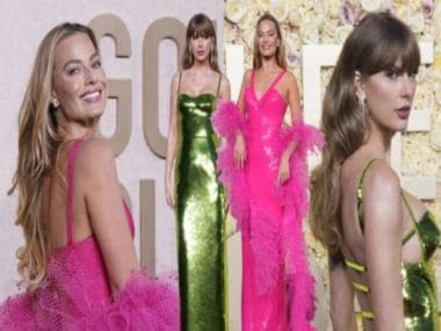 Golden Globes 2024: How Taylor Swift stunned in shimmery green and Margot Robbie went full Barbie