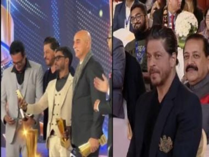 CNN-News18 Indian of the Year 2023: Shah Rukh Khan honours the Uttarkashi tunnel rescue operation heroes, clicks selfies
