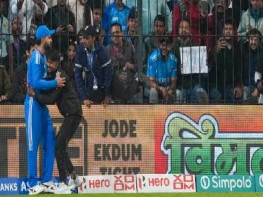 India vs Afghanistan: Man detained for breaching security and hugging Virat Kohli