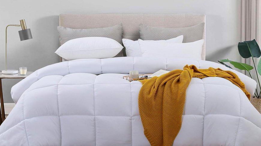 The down alternative comforter shoppers say is 'oh so dang warm' is on super sale for just $22