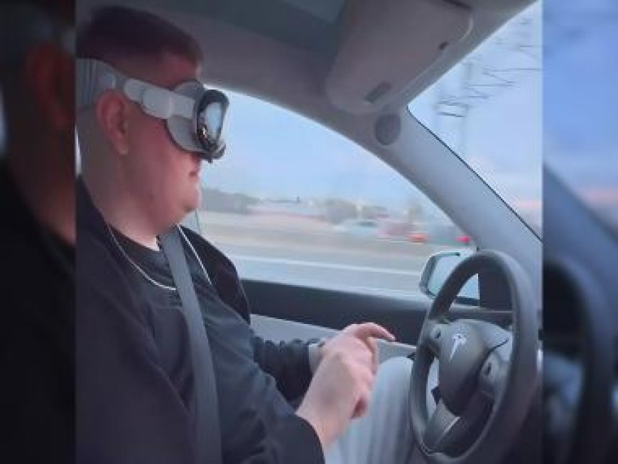 People using Apple's Vision Pro while driving has left US states scrambling to amend driving laws