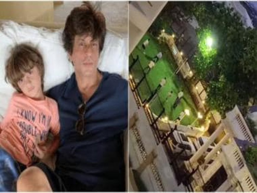 Watch: Shah Rukh Khan spotted playing football with son AbRam in leaked video from Mannat, fans concerned