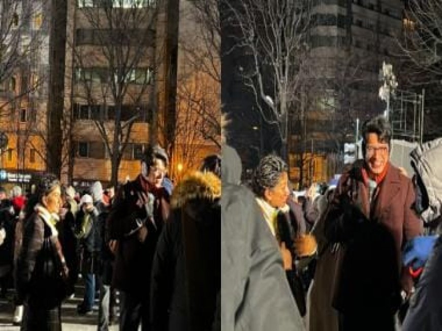 Leaked! Aamir Khan's son Junaid Khan &amp; Sai Pallavi enjoy Sapporo Snow Festival in between shoot of their upcoming film