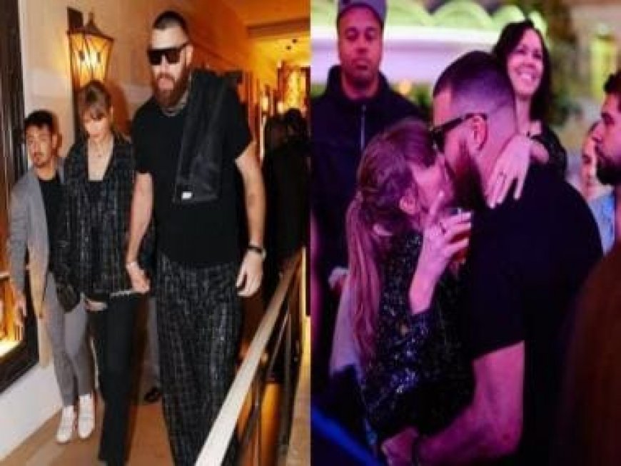 Taylor Swift, Travis Kelce dance to Love Story at Super Bowl after-party; couple's lip lock video goes viral