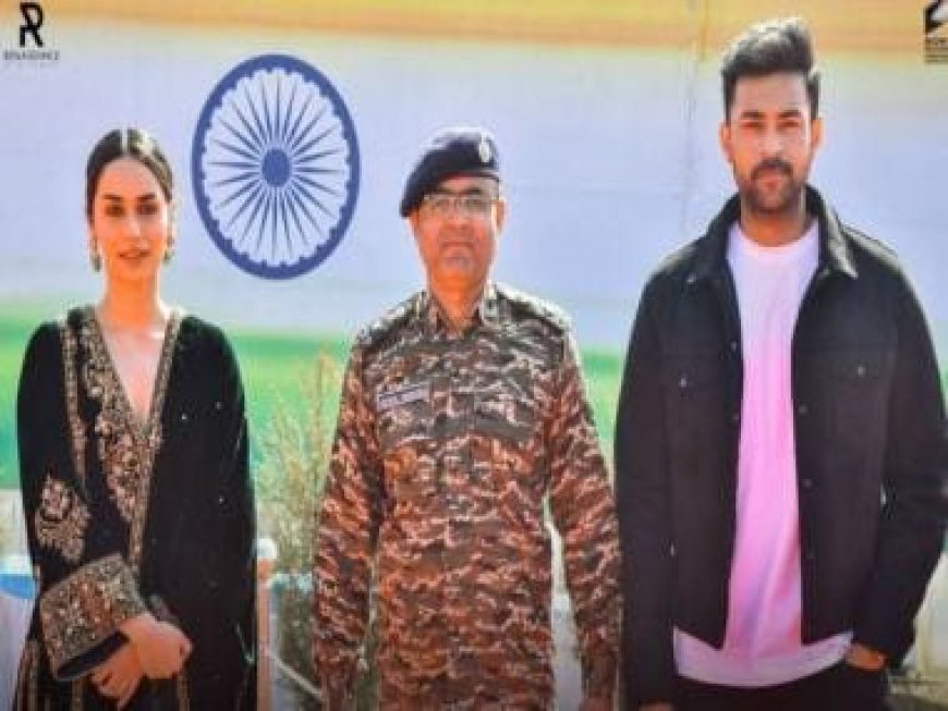 Varun Tej and Manushi Chhillar-starrer 'Operation Valentine' team visits the Pulwama memorial