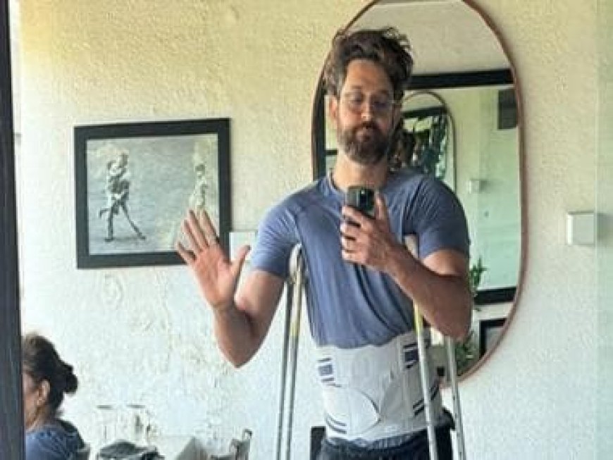 WATCH: Hrithik Roshan posts a picture in crutches post an injury, says 'It made me so sad to see how...'