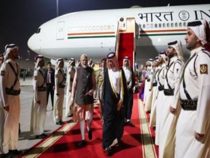 PM Modi arrives in Doha to meet Emir of Qatar after UAE visit