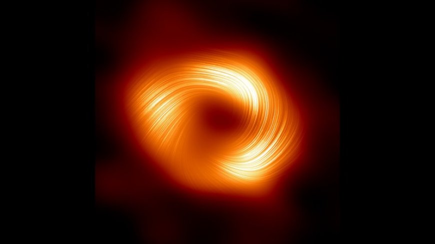 A new image reveals magnetic fields around our galaxy’s central black hole