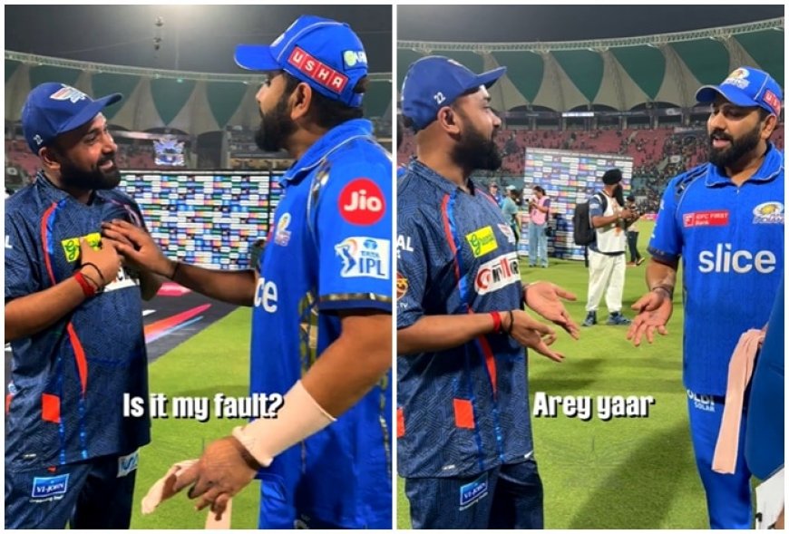 Rohit Sharma HILARIOUSLY Age-Shames Amit Mishra After LSG vs MI IPL 2024 Match |  WATCH VIDEO