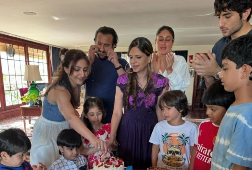 Inside Pics From Saba Pataudi’s Birthday Get-Together: Ibrahim, Kareena, Saif, Soha And a Bunch of Kids Dive Into Yummy Cakes