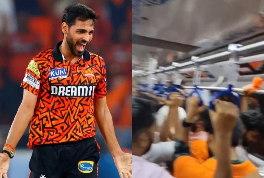 IPL 2024: Bhuvneshwar Kumar Fever Hits Hyderabad As Fans Chant ‘Bhuvi Bhuvi’ After His Last Over Heroics Against Rajasthan Royals | Watch Video