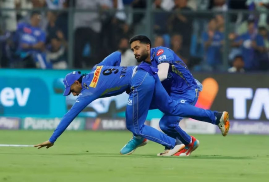 IPL 2024: Tilak Varma, Naman Dhir ‘Accidentally Collided’ While Taking Salt’s Catch | WATCH VIDEO