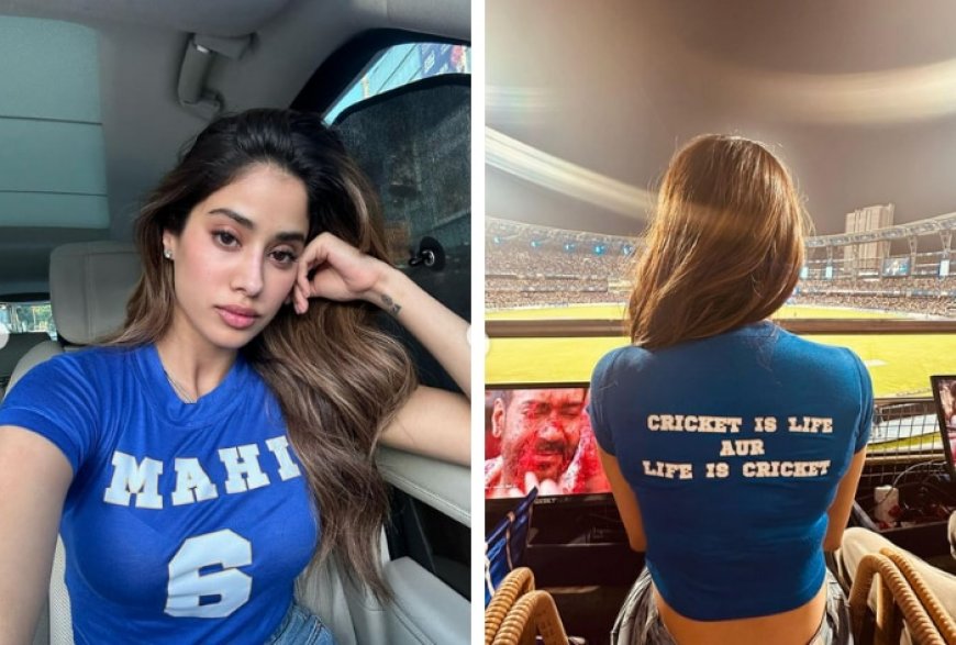 Janhvi Kapoor Cheers For ‘MAHI’ During KKR vs Mumbai Indians, But It’s Not What You Think – See Pics