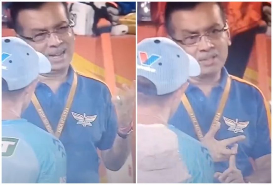 Not Just KL Rahul; LSG Owner Sanjiv Goenka Gave a Dressing Down to Coach Justin Langer as Well After Loss vs SRH in IPL 2024 Match | WATCH VIDEO