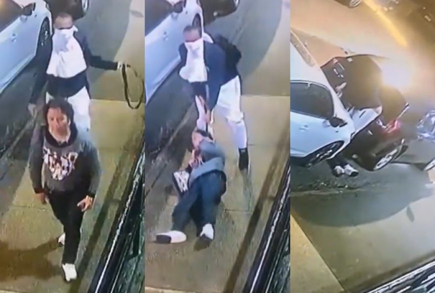 Horrifying Video! Man Chokes Woman With Belt, Drags Her Behind Car And Rapes Her On New York Street