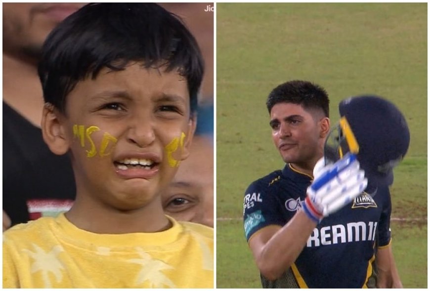 CRYING CSK Fan HEARTBROKEN After Shubman Gill’s Six; Video Goes VIRAL | WATCH