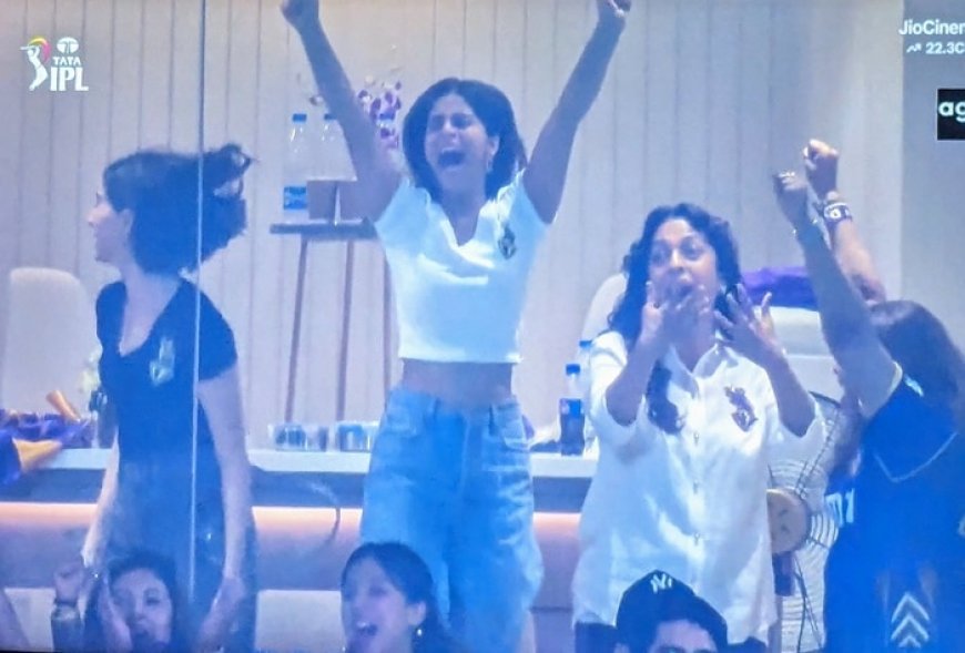 Suhana Khan’s CELEBRATION of Tilak Varma’s Wicket During KKR vs MI IPL 2024 Match; Video Goes VIRAL | WATCH