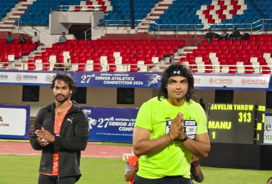 Neeraj Chopra Clinches Gold Medal At Federation Cup 2024 With Best Throw Of 82.27m