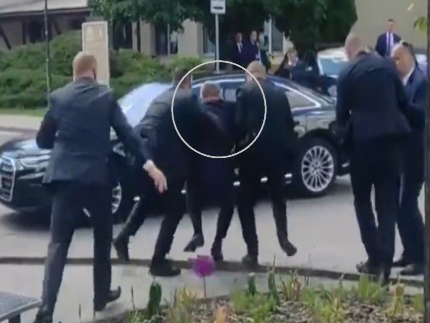 WATCH: How Slovakian PM’s Bodyguard Swung Into Action After He Was Shot Multiple Times In Assassination Attempt