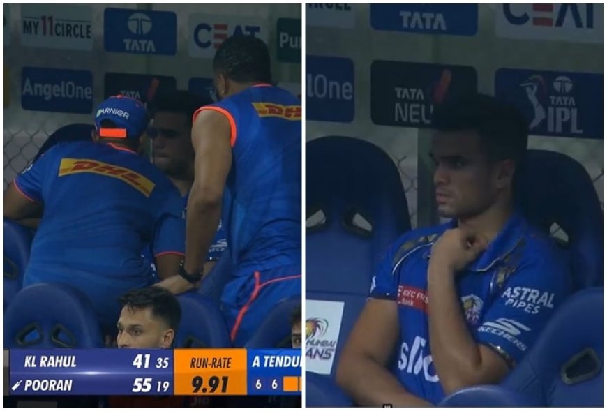 Arjun Tendulkar FAKE INJURY? MI Pacer Suspiciously Leaves Ground During IPL 2024 Match vs LSG After Nicholas Pooran Sixes