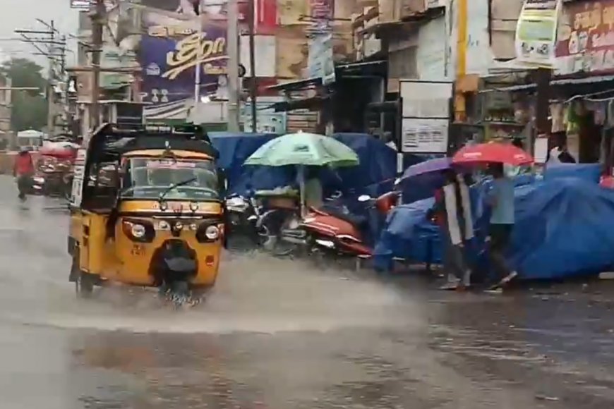 WATCH: Kovilpatti Area Of Thoothukudi, Tamil Nadu Receives Heavy Rainfall
