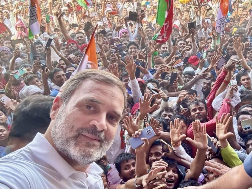 Rahul Gandhi Camps In Rae Bareli On Polling Day, Visits Hanuman Temple, Inspects Polling Booth