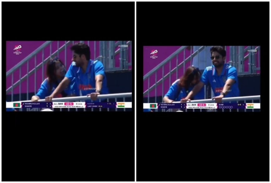 Indian Couple’s PDA During T20 WC 2024 Warm-up Match vs Bangladesh in New York Goes VIRAL | WATCH