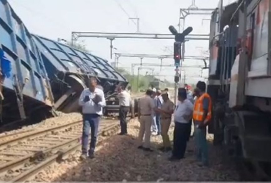 Two Coaches of Goods Train Derail Near Faridabad Railway Station