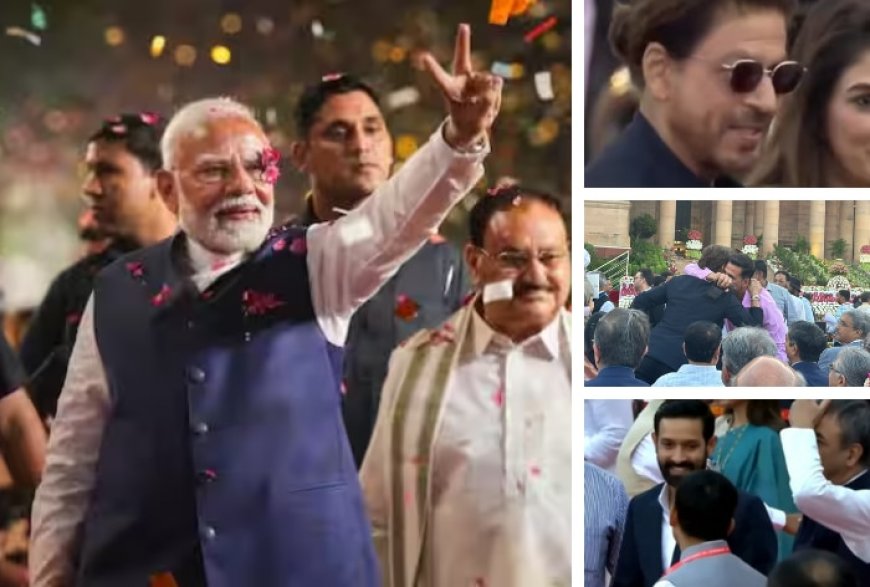 Watch: Shah Rukh Khan, Akshay Kumar, Vikrant Massey Attend Prime Minister Narendra Modi’s Swearing-In Ceremony in Delhi