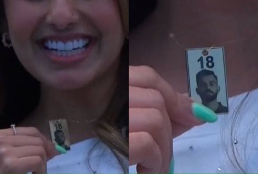 Pakistani Girl Flaunts Virat Kohli Pendant During IND Vs PAK T20 World Cup 2024 Clash – VIDEO Goes Viral