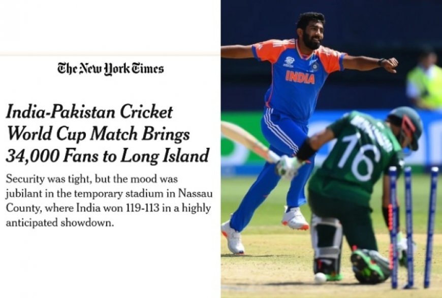 New York Times’ Reporting Blunder During IND Vs PAK Clash Proves Americans Need More Cricket Coaching