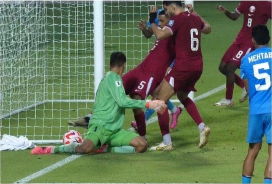 Controversial Goal Mars India Vs Qatar Football Clash In 2026 FIFA World Cup AFC Qualifiers – WATCH