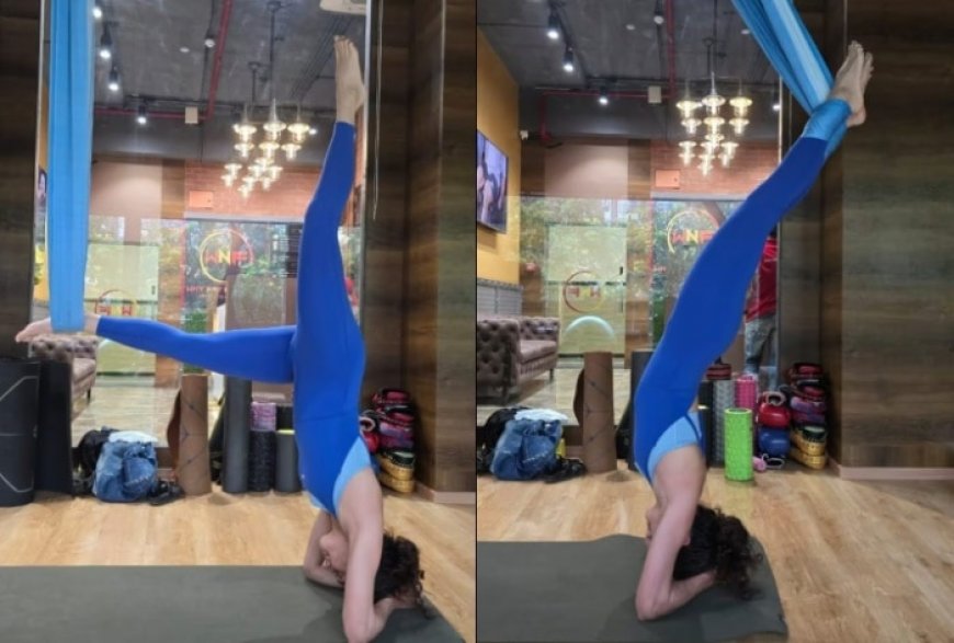 Taapsee Pannu Does Aerial Yoga to Cure Back Problems; Her Pics Motivate Us to Hit the Gym Midweek