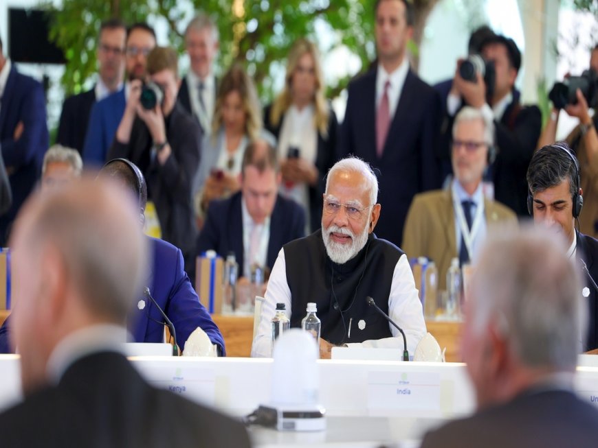 At G7 Outreach summit, PM Modi Call For Ending Monopoly In Technology, Adopting Human-Centric Approach For AI