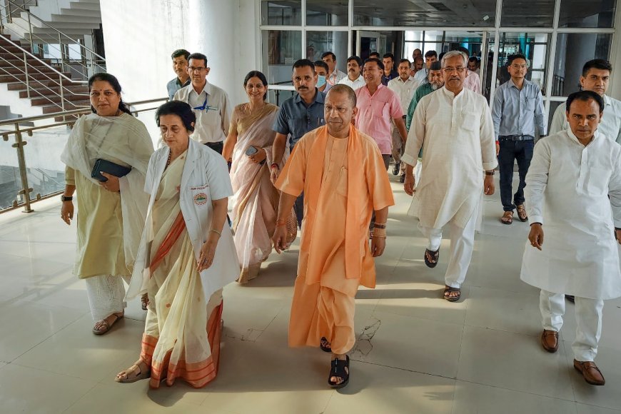 Yogi Adityanath Visits AIIMS In Rishikesh, Uttarakhand To Enquire About His Mother’s Health