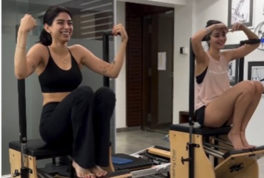 New BFFs Ananya Panday And Khushi Kapoor Get Fitter And Stronger in Intense Pilate Session- Watch Video