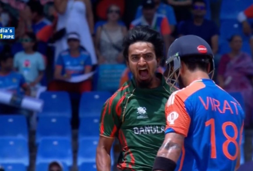 Virat Kohli Fans Tear Apart Tanzim Hasan Sakib After Bangladesh Pacer’s Fiery Send-Off During IND Vs BAN Clash