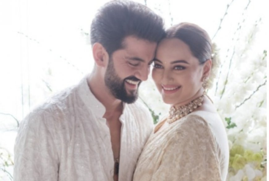 Sonakshi Sinha’s Bridal Look is ‘All Things Beautiful’ in Hand Embroidered Ivory Saree With Minimal Makeup And Gajra- See Viral Pics