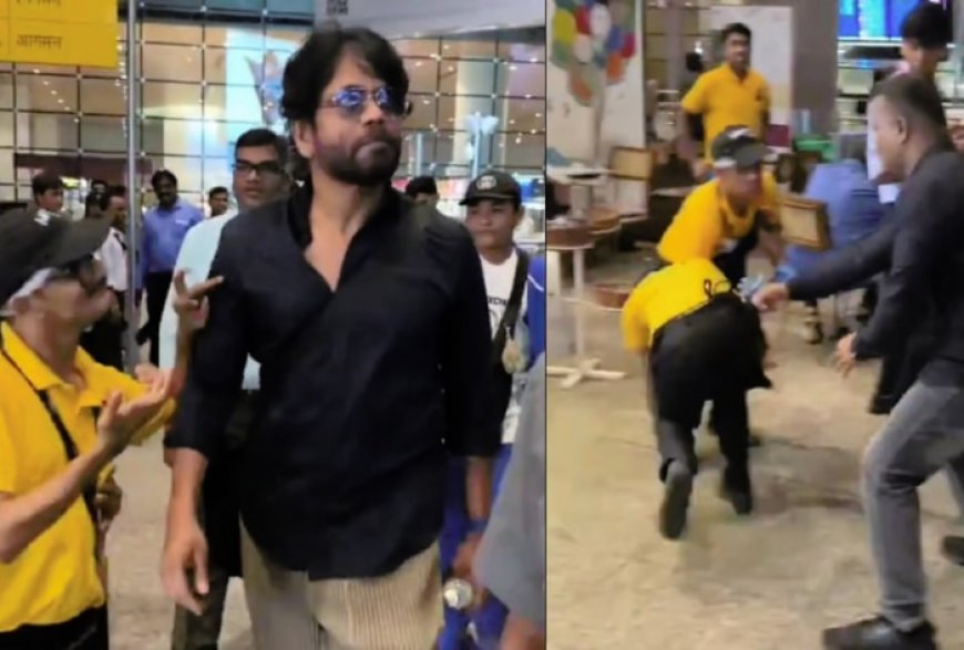 Nagarjuna Issues Apology After Netizens Criticise Actor’s Bodyguard for Pushing Away Specially-Abled Fan at Mumbai Airport – Watch