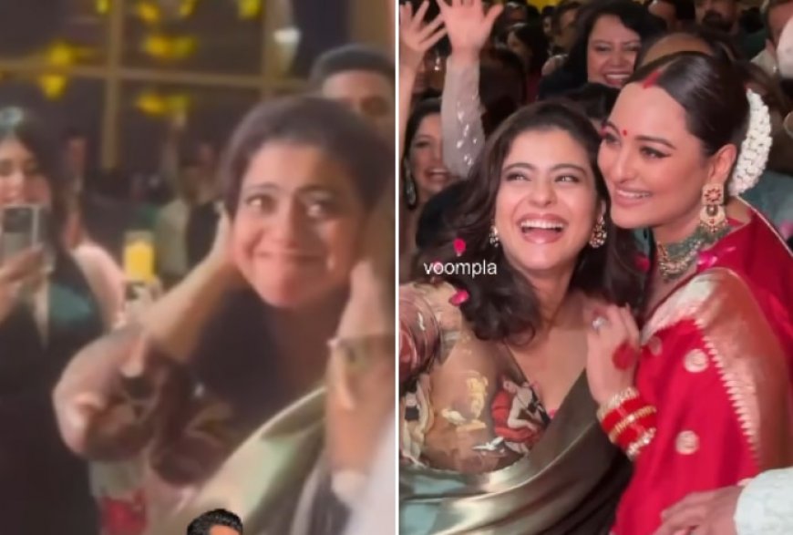 More Clips From Sonakshi Sinha and Zaheer Iqbal’s Wedding Reception: Kajol Gets Emotional; Couple Cuts Huge Cake – Watch
